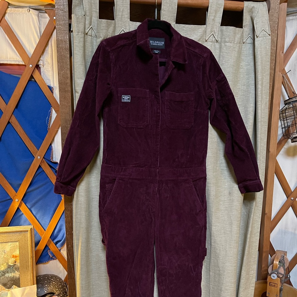 Wildfang, Maroon, Corduroy Coveralls! Size Small